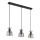 Globo - Candeeiro suspenso 3xE14/40W/230V preto/fumado