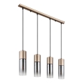 Globo - Candeeiro suspenso 3xE27/25W/230V bronze