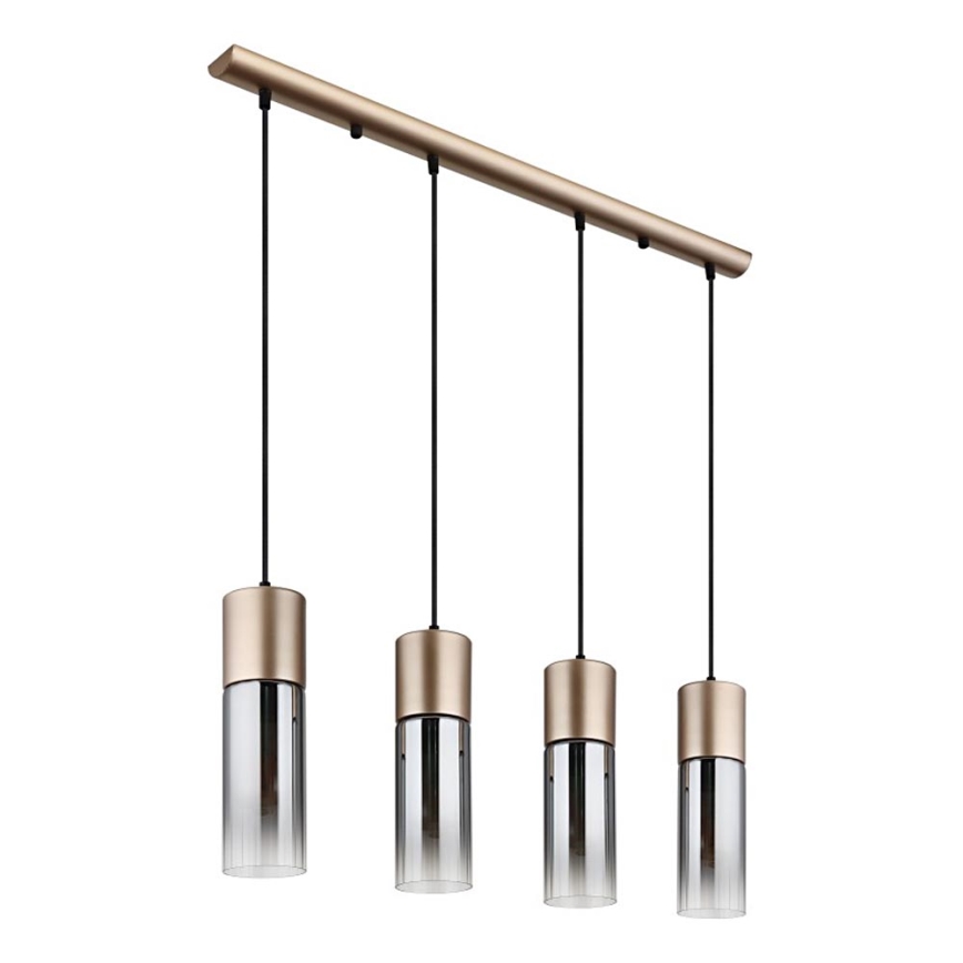 Globo - Candeeiro suspenso 3xE27/25W/230V bronze