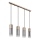 Globo - Candeeiro suspenso 3xE27/25W/230V bronze