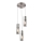 Globo - Candeeiro suspenso 3xE27/25W/230V diâmetro 30 cm cromado mate
