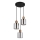 Globo - Candeeiro suspenso 3xE27/25W/230V preto diâmetro 30 cm