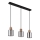 Globo - Candeeiro suspenso 3xE27/25W/230V preto