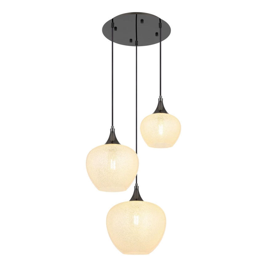 Globo - Candeeiro suspenso 3xE27/40W/230V branco/antracite