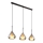 Globo - Candeeiro suspenso 3xE27/60W/230V preto