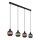 Globo - Candeeiro suspenso 4xE27/25W/230V cobre/verde/azul