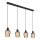 Globo - Candeeiro suspenso 4xE27/40W/230V preto