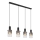 Globo - Candeeiro suspenso 4xE27/40W/230V preto