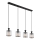 Globo - Candeeiro suspenso 4xE27/60W/230V preto