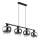 Globo - Candeeiro suspenso 4xE27/9W/230V preto