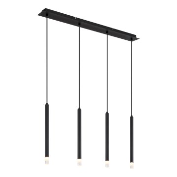 Globo - Candeeiro suspenso 4xG9/4W/230V preto