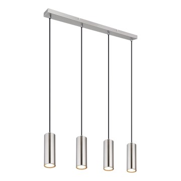Globo - Candeeiro suspenso 4xGU10/35W/230V cromado mate