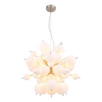 Globo - Candeeiro suspenso 6xE14/25W/230V diâmetro 55 cm branco