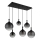 Globo - Candeeiro suspenso 6xE27/10W/230V preto