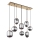 Globo - Candeeiro suspenso 8xE14/40W/230V fumado