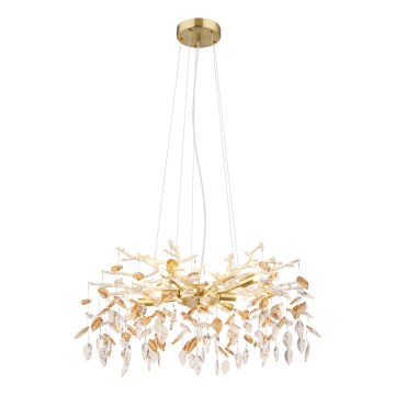 Globo - Candeeiro suspenso 8xG9/8W/230V diâmetro 61 cm dourado