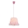 Globo - Candeeiro suspenso de criança 1xE27/60W/230V rosa