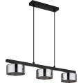 Globo - Candeeiro suspenso LED 3xGX53/6W/230V fumado/preto