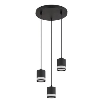 Globo - Candeeiro suspenso LED 3xGX53/7W/230V 3000K preto