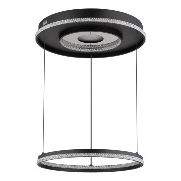 Globo - Candeeiro suspenso LED com regulação LED/54W/230V 2700-6500K diâmetro 60 cm preto + comando