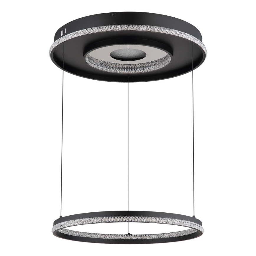 Globo - Candeeiro suspenso LED com regulação LED/54W/230V 2700-6500K diâmetro 60 cm preto + comando