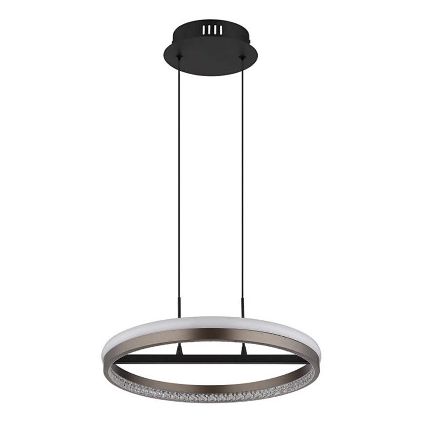 Globo - Candeeiro suspenso LED LED/40W/230V 3000/4000/6000K diâmetro 39,7 cm castanho
