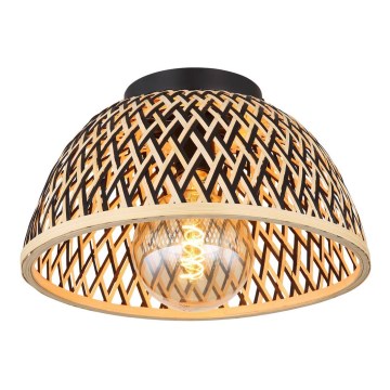 Globo - Candelabro integrado 1xE27/15W/230V bambu