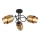 Globo - Candelabro integrado 3xE27/40W/230V preto/latão