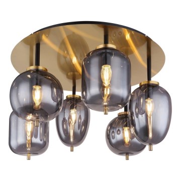 Globo - Candelabro integrado 6xE14/40W/230V latão