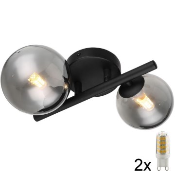Globo - Candelabro integrado LED 2xG9/3W/230V