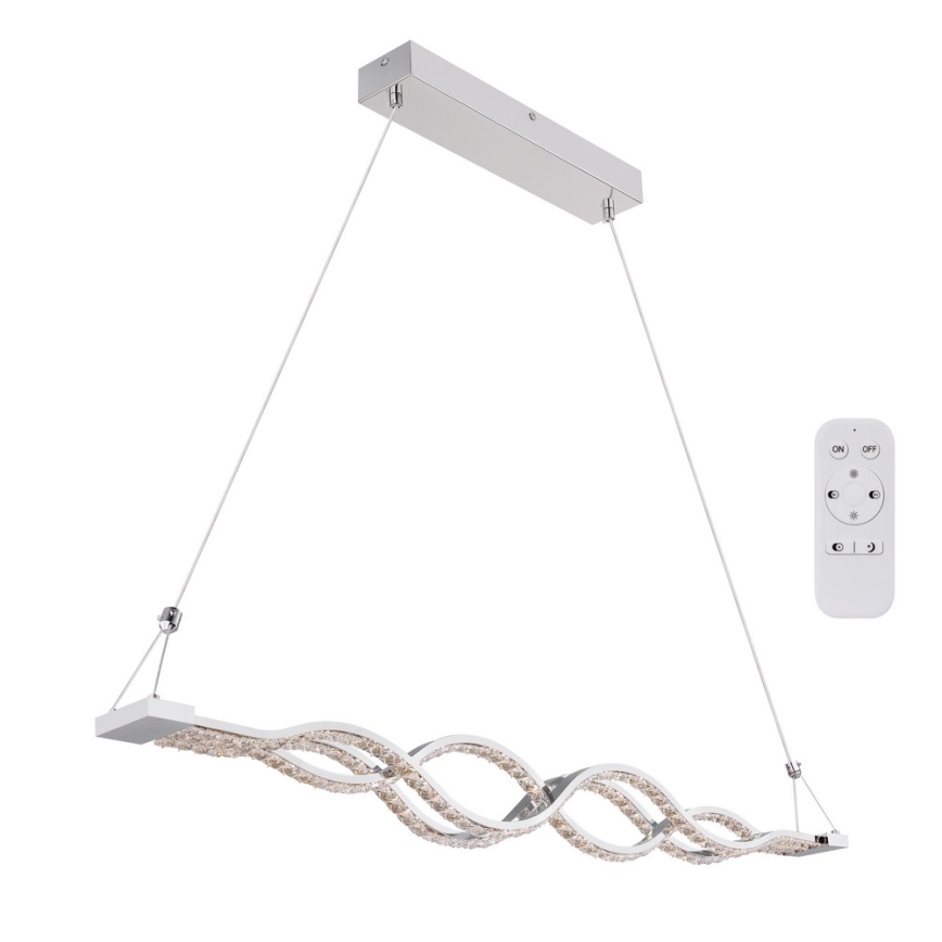 Globo - Candelabro num fio fosco LED 1xLED/30W/230V + controlo remoto