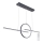 Globo - Candelabro num fio fosco LED LED/50W/230V + controlo remoto