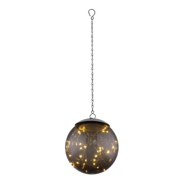 Globo - Candelabro solar LED com corrente 20xLED/0,06W/1,2V diâmetro 15 cm IP44