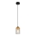 Globo - Candelabro suspenso 1xE27/40W/230V metal/madeira