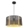 Globo - Candelabro suspenso 1xE27/60W/230V dourada/preto