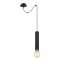 Globo - Candelabro suspenso 1xE27/60W/230V madeira preta