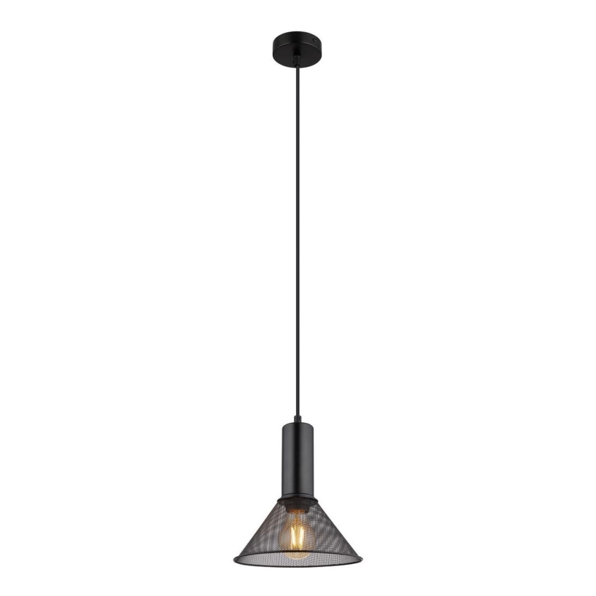 Globo - Candelabro suspenso 1xE27/60W/230V preto