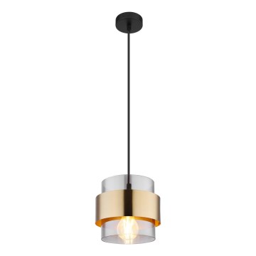 Globo - Candelabro suspenso 1xE27/60W/230V preto/latão