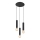 Globo - Candelabro suspenso 3xE27/60W/230V madeira preta