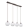 Globo - Candelabro suspenso 4xE27/40W/230V branco/castanho