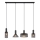 Globo - Candelabro suspenso 4xE27/60W/230V preto
