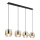 Globo - Candelabro suspenso 4xE27/60W/230V preto/latão