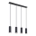 Globo - Candelabro suspenso 4xGU10/35W/230V preto