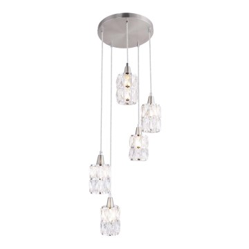 Globo - Candelabro suspenso 5xE14/40W/230V