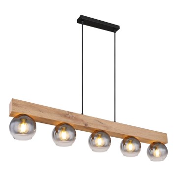 Globo - Candelabro suspenso 5xE27/40W/230V