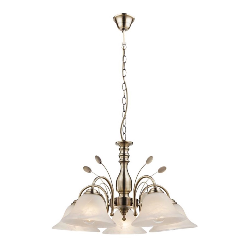 Globo - Candelabro suspenso 5xE27/60W/230V