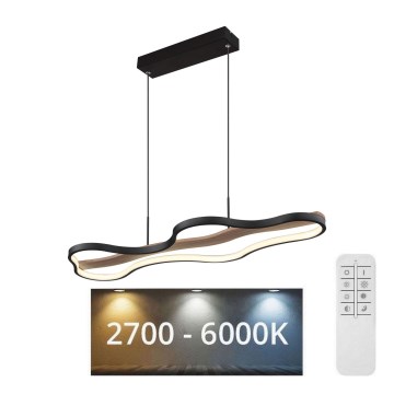 Globo - Candelabro suspenso LED com regulação LED/30W/230V 2700-6000K + controlo remoto