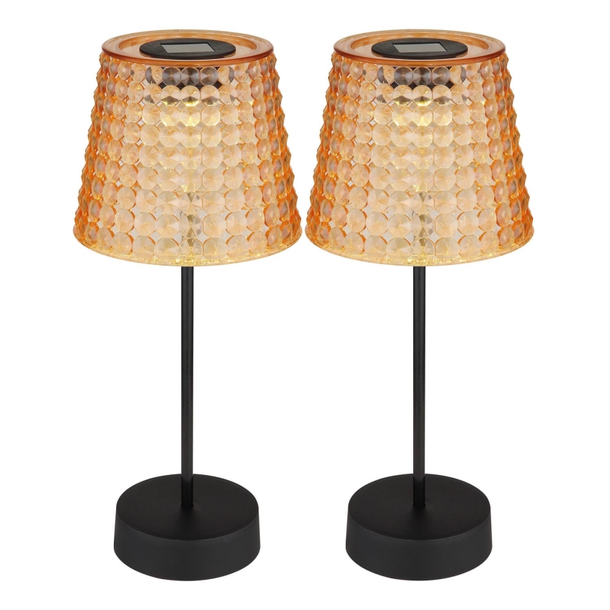 Globo - CONJUNTO 2x Luminária Solar LED LED/0,06W/3V IP44 40 mAh laranja