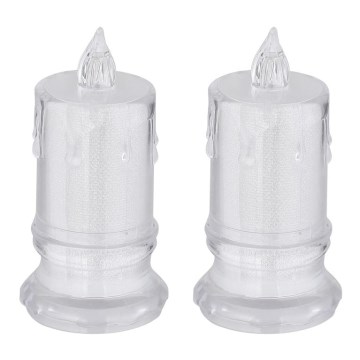 Globo - CONJUNTO 2x Velas LED LED/0,25W/3xLR1130