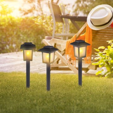 Globo - CONJUNTO 3x Candeeiro solar LED 3xLED/1,2V IP44